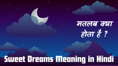 Sweet Dreams Meaning in Hindi